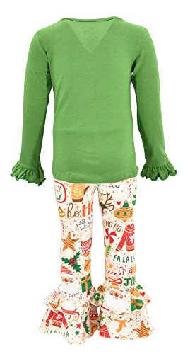 Image of Unique Baby Long Sleeve with Ruffle Leggings for Girls Kids Toddler Clothing Set Outfit