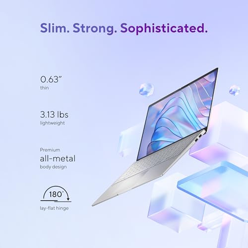 Image of ASUS Vivobook S 15 Laptop; Copilot+ PC, 15.6 inch 3K 120Hz OLED Display, Snapdragon X Elite X1E-78-100 12-Core Processor, 16GB RAM, 1TB SSD, Windows 11 Home, Cool Silver, S5507QAD-PS96