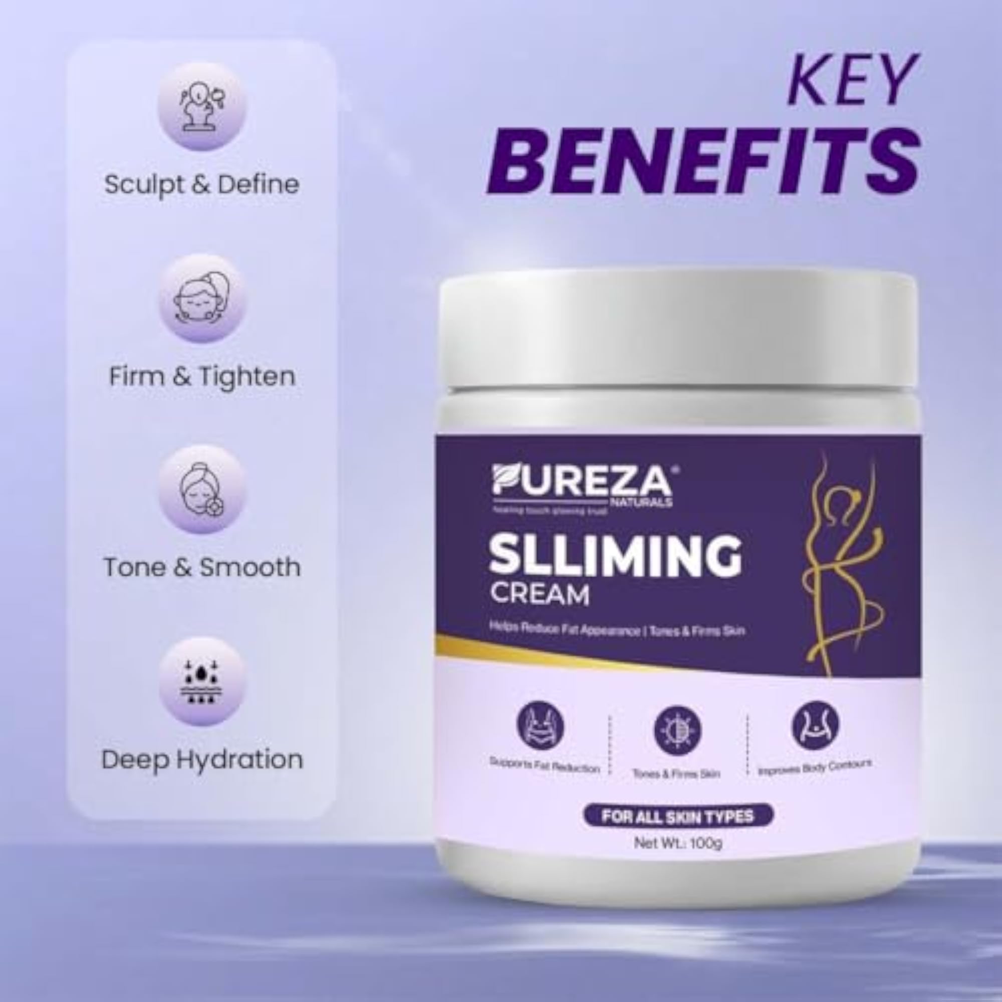 Slimming Cream 100g, Body Toning & Firming