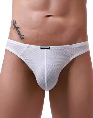 Men's T-Back Thongs Sexy Low Rise G-String Swimming Under Panties4