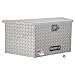 Aluminum Trailer Tongue Box, 14 x 14.4 x 35.2 Inch, Silver Diamond Tread, Made In The USA, Trailer Tongue Tool Box For Storage And Organization, Trailer Storage Box - Buyers Products 1701380