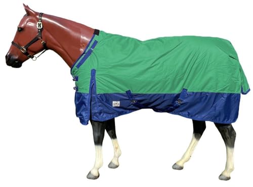 Rugged Ride 600 Denier Waterproof Turnout Blanket - Adjustable Neck - Medium Weight - 200 Gram Fill