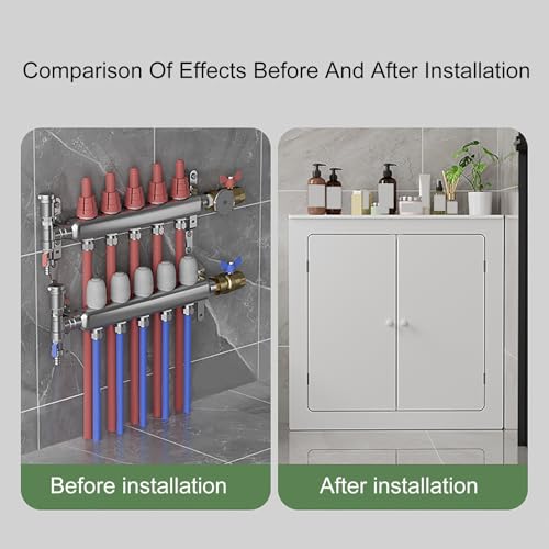 Solution de chauffage décorative avec étagère et double porte d'accès - 3