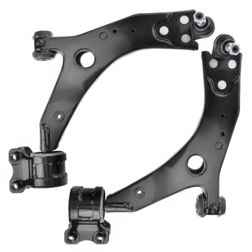Image of Detroit Axle - 8pc Front End Kit for 08-13 Volvo C30, 06-13 C70, 06-11 V50 S40, 2 Lower Control Arms w /Ball Joint 2 Boots 4 Tie Rods 2006 2007 2008 2009 2010 2011 2012 2013 Replacement