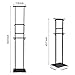 T-SIGN Heavy Duty Poster Stand with Non-Slip Mat Base, Adjustable Pedestal Sign Stand Up to 78 inch, Double Side Floor Banner Stand for Board & Foam Display