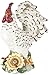 Cosmos 96418 Fine Porcelain Large Rooster with Sunflower Figurine, 15-1/4-Inch, White