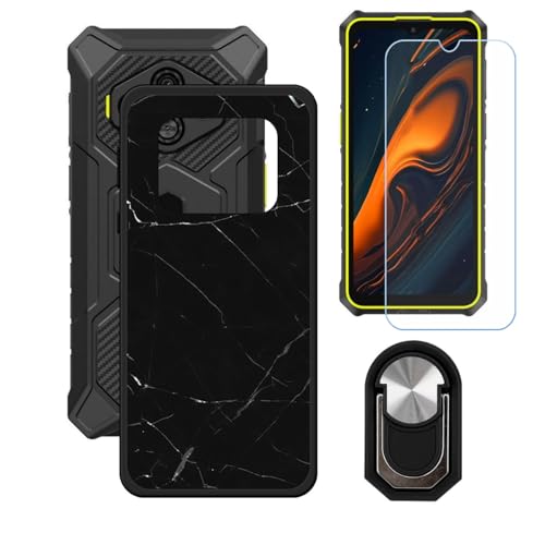 BMPNLSZ �K�p Ulefone RugKing 3 Pro�p+HD�����K���X�ɓK�����ėpTPU�P�[�X�A�V���J�Q���P�[�X�o���p�[�ی�o�b�N�P�[�X-�ɓK����9�d�x�X�N���C�u�h�~�X�N���[���v���e�N�^(6,56") + ���O���\�Ŕėp�I��360�x��]�\