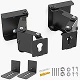 VIVO Steel Universal Soundbar Wall Mount, L Brackets, Adjustable Extending Speaker Arm Holders, Black, Mount-ESB1