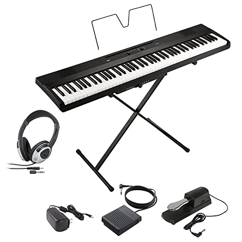 KORG L1SP BK ブラック キーボード 電子ピアノ 88鍵盤 ヘッドホン・ダンパーペダルセット コルグ