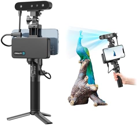 Creality CR-Scan Ferret Pro 3D Scanner for 3D Printing, Upgrade Wireless Handheld 3D Scanner with WiFi 6 Bridge, Anti-Shake Tracking, 30FPS Fast Full Color Scan, 0.1mm Accuracy for 3D Printer