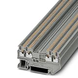 PHOENIX CONTACT PT 1,5/S-QUATTRO Durchgangsklemme, Grau, 500 V, 17.5 A, 4 Anzahl der Anschlüsse, 0.14 mm² - 1.5 mm² Querschnitt, Push-in-Anschluss, 50 Stück