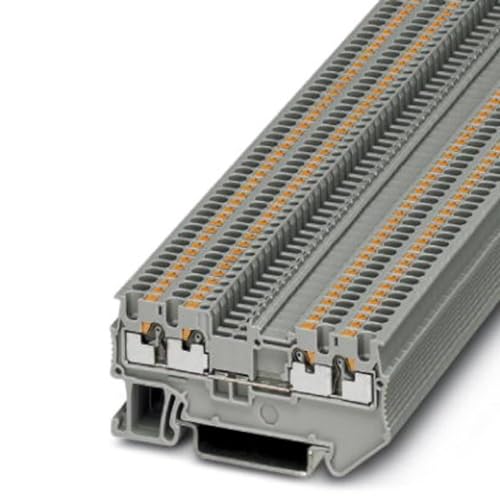 PHOENIX CONTACT PT 1 5/S-QUATTRO Durchgangsklemme Grau 500 V 17.5 A 4 Anzahl der Anschlüsse 0.14 mm - 1.5 mm Querschnitt Push-in-Anschluss 50 Stück
