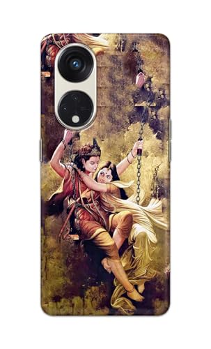 Image of Printed Hard Back Cover for Oppo Reno8 T 5G | Reno 8T 5G Back Cover (Radha Krishna Love -J1) -190724(EA)