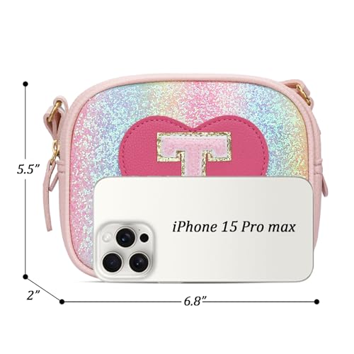 Image of KKXIU Birthday Gifts for Girls Initial Toddler Purse Cute Kids Crossbody Bag