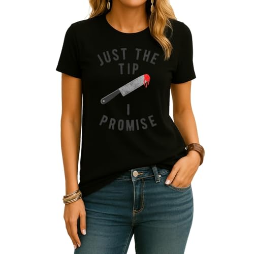 Just The Tip I Promise | Disfraz de Halloween para mujer, Negro , S