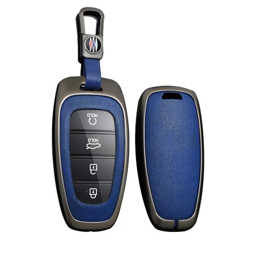 Coque de clé Hyundai évite les rayures étui cuir 4 boutons