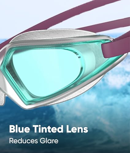 Image of Speedo Unisex Kids Hydropulse Smoke-Lens Goggles (Age Range - 6-14 Years) - Blue & Smoke