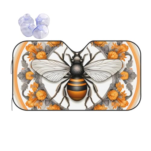 Housse de soleil voiture bloquant les UV motif moderne 70x130 cm