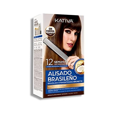 Kit Alisado Brasileño Kativa Cabellos Oscuros Cover