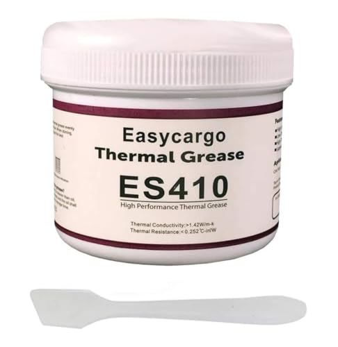 Easycargo 1KG Thermal Paste Kit, Conductive Grease, Heatsink White Silicone Carbon Compound for Cooling Heat Sink Interface GPU VGA LED MOSFET Transistors (1000g)
