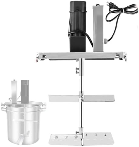 20L Commercial Food Mixer - Automatic Stainless Steel Hot Pot Stirrer for Soup, Sauce & Frying - Ideal for Restaurants, Hotels & Food Factories