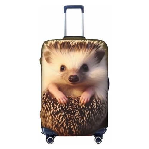 Hedgehog Luggage Cover for Suitcase Tsa Approved, Washable Suitcase Protector Fits 18-32 Inch Anti-scratch Suitcase Cover Carry on Luggage Sleeve Travel Baggage Cover