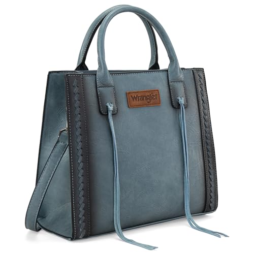 Image of Wrangler Tote Bag for Women Western Cowhide Purse and Wallet Set