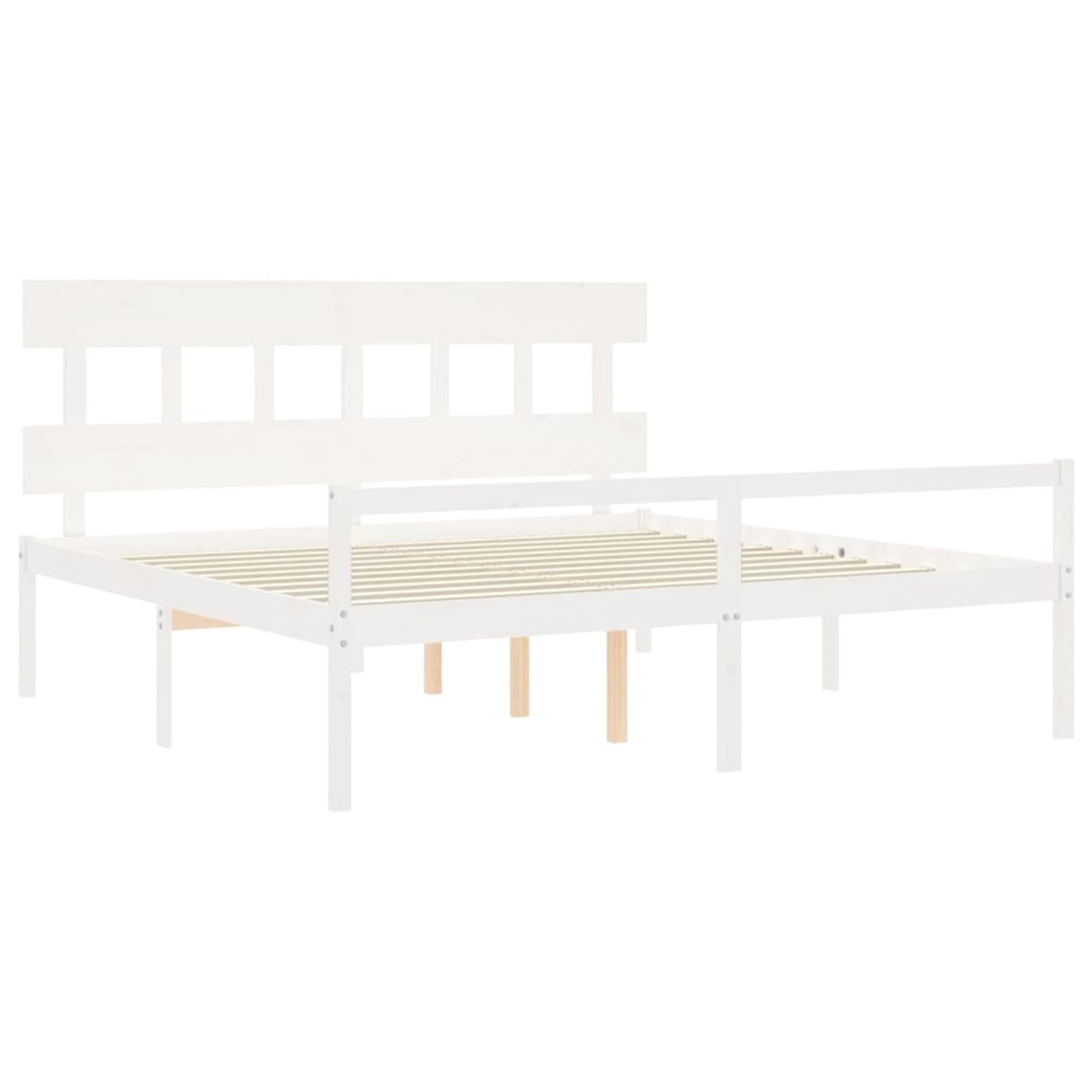 Massives Kiefernholzbett 200x200cm mit Stauraum & robusten Latten, 45cm Höhe - Seniorengerecht Model3195437