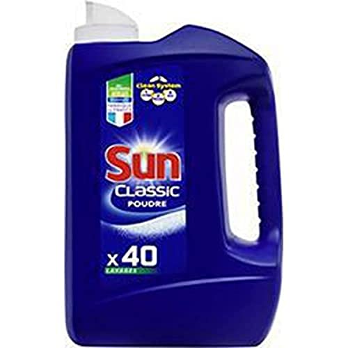 Sun - Polvo de lavado para lavavajillas (botella de 1,235 kg)