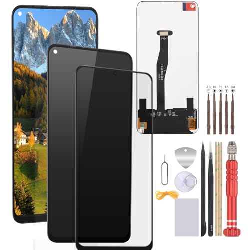 FKBAightccy Screen Replacement for Huawei Nova 5T/Honor 20 Pro/Honor 20/Honor 20s 2019 YAL-L21 LCD Display Touch Screen Digitizer Assembly with Tools (Black)
