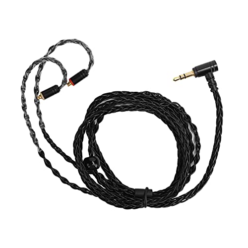 3.5mm MMCX�C���z���P�[�u�������p�A SE215�ESE535�ESE846�EUE900�Ή��A���_�f�����E�⃁�b�L���̗̍p�A�n�C�t�@�C�����o�����X���`�� (�u���b�N 3.5 ���̎�)