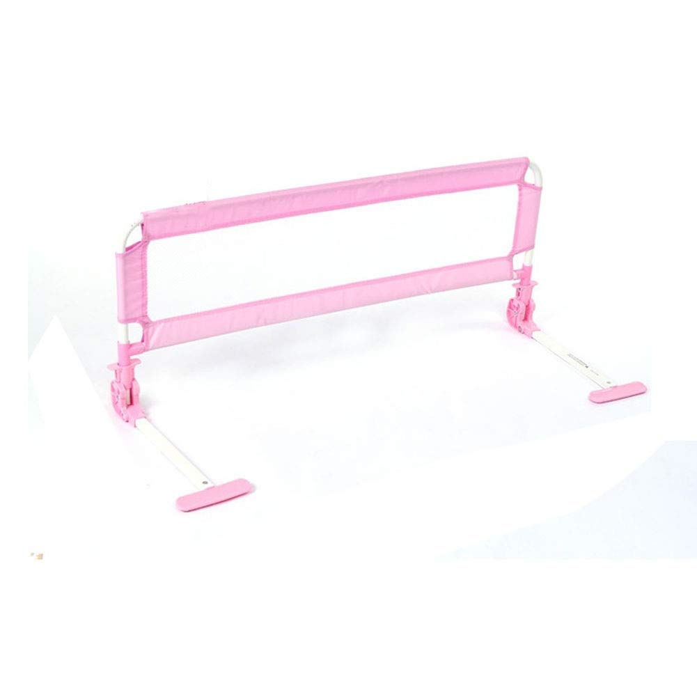 Barrière de lit bébé portable rose de 150 cm idéale pour le voyage