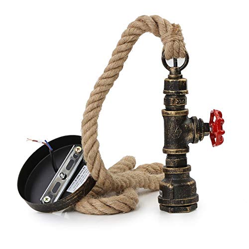 Creativa lámpara colgante vintage retro industrial araña de hierro Cover