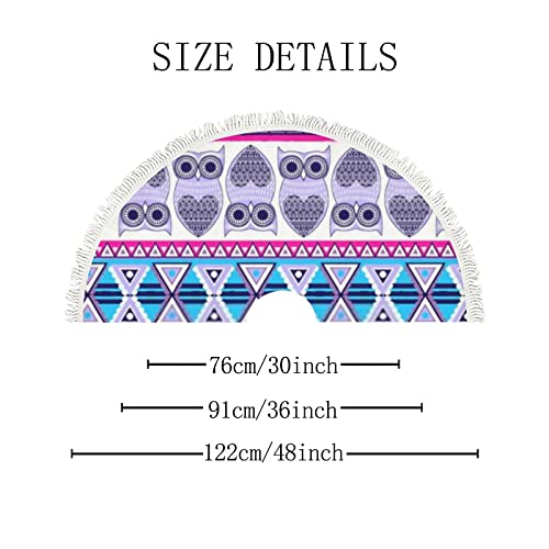 36 Inch Christmas Tree Skirt Ethnic Owls Geometric Tree Skirt Mat Decoration Holiday Party Farmhouse Xmas Tree Mat For Home Indoor Outdoor #TOP1