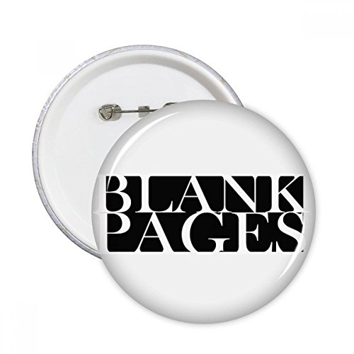 Cadeau décoration vêtement avec ce lot de 5 broches rondes blanches badge bouton