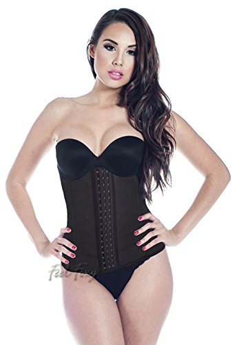 Modelador de cintura em látex Feel Foxy – Squeeze Me Baby, Preto, 3XL
