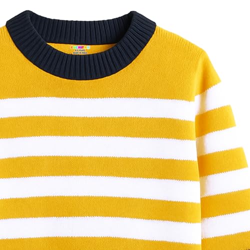 Image of Kuchipoo Boys' Winter Wear Knitted Sweater | Full Sleeves Warm Pullover | Casual & Stylish Kids' Jumper
