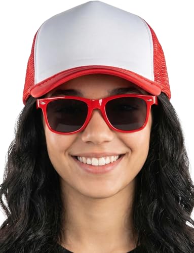 Image of Funky Junque Blank Mesh Foam Lightweight Snapback Trucker Hat | Lightweight Foam Trucker Hat with Breathable Mesh Back, Golf Beach and Street Style, Trendy Trucker Hats for Men