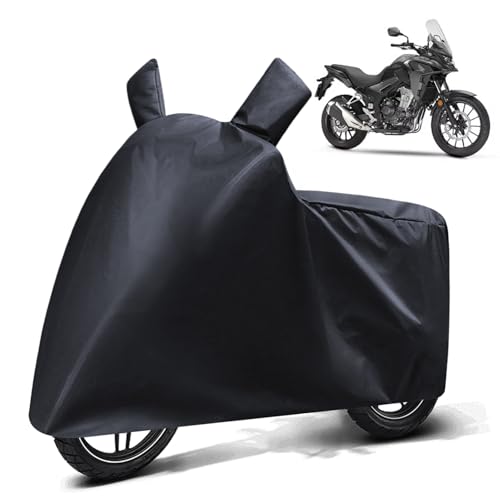 Image of FABTEC Waterproof Bike Body Cover Compatible with Honda Cb 500 X, A3 (Black)