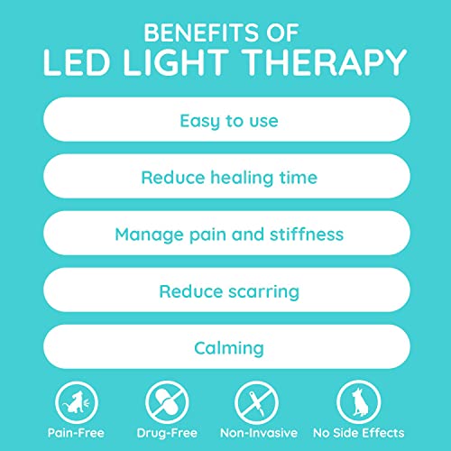Healed Led Pet Remedy Wrap (Small) - Infrared & Red Light Therapy For Dogs, Cats & Rabbits I Non-Invasive Pain Relief For Stiffness, Immobility And Joint Pain I Pet Calming Anxiety Relief - 8.5X21X3Cm #TOP2