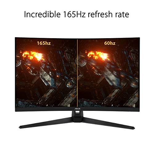 TUF Gaming VG32VQ1BR, Monitor Gaming Curvo da 31,5" WQHD VA (2560x1440), 165Hz, Response Time 1ms (MPRT), Extreme Low Motion Blur, Adaptive-sync, FreeSync Premium, HDR10, Nero - Monitor - Immagine 2