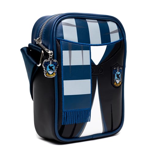 The Wizarding World of Harry Potter Bag, Crossbody, Harry Potter Hogwarts School Ravenclaw Uniform Embroidered, Vegan Leather2