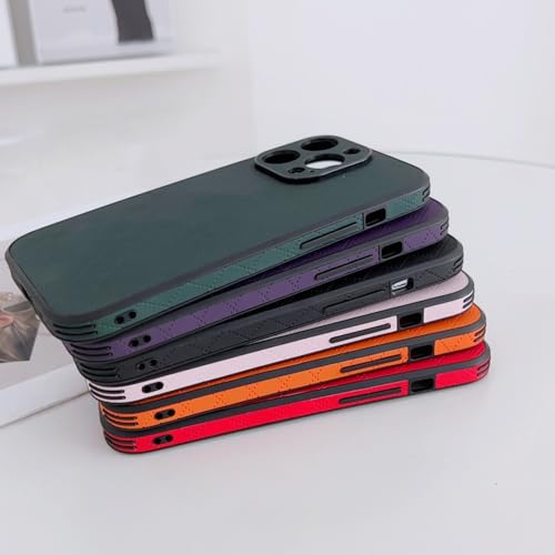 Coque de téléphone fashion losange pour iPhone 14 13 12 11 X XS Max XR protection violet foncé - 5