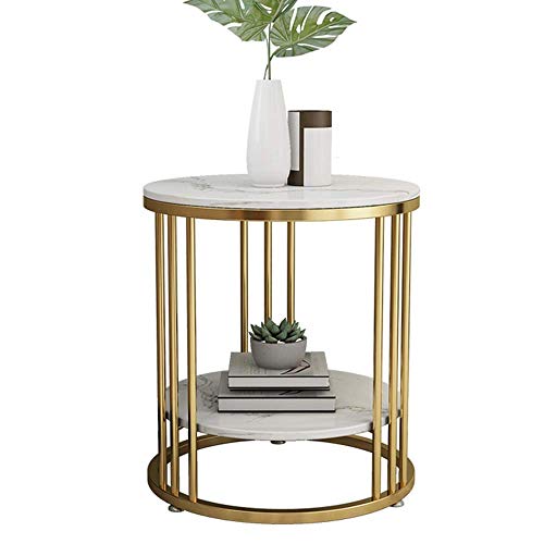 Home&Selected Furniture/Side Table Marble+ Iron Art Coffee Table Livin