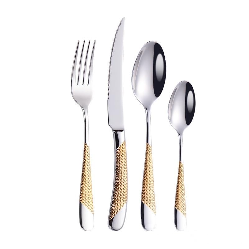 Set Cuchillos Cocina 4 Piezas Acero Inox