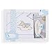 Interbaby Parure Lit 60 x 120 cm Drap 152 x 102 cm + Drap Dessous 120 x 60 x 12 cm + Coussin 60 x 30 cm + Thermo Coton Modèle Oso Nube B/Bleu T3215-11
