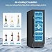 EORICE 12Inch Wine Fridge Small Refrigerator 21 Bottle Freestanding/Built in, Compressor 2Cu.Ft Wine Cooler w/Lock & LED Display, 41℉-64℉ Digital Temperature Control Fridge for Cubicle under Counter