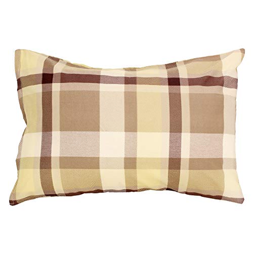 メリーナイト ピローケース ブラウン 43×63cm イージーケア 枕カバー 「チェック」 FF16101-93