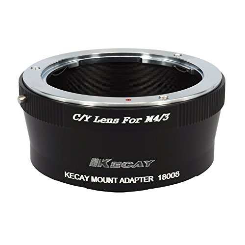 KECAY Adaptateur de pour C/Y Contax/Yashica Monter Lentille vers Monture Micro 4/3 M4/3 Caméra Adaptatrice pour Panasonic Lumix G2 G3 G10 GX1 GH2 GF2 GF3 GF5 GH4 Olympus Pen Om-D E-M5 E-M10 CY-M4/3