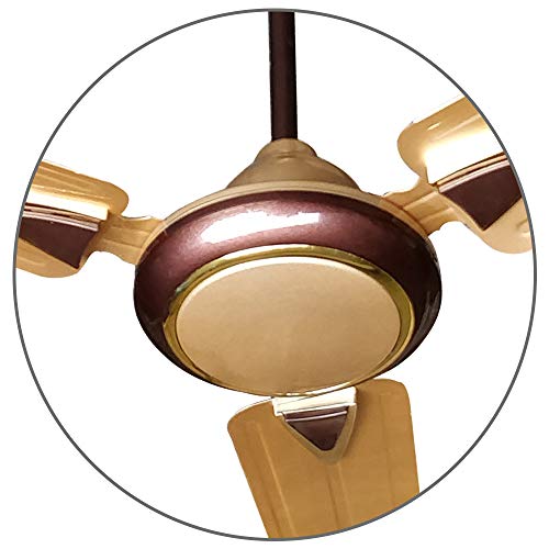 Image of ACTIVA Galaxy-1 1200mm Ceiling Fan Pack of 2 | 390 RPM High Speed | 50W Copper Motor | Anti-Dust Coating | BEE 1 Star Rated | 3 Blade Ceiling Fan | 2 Year Warranty (Golden Beige)